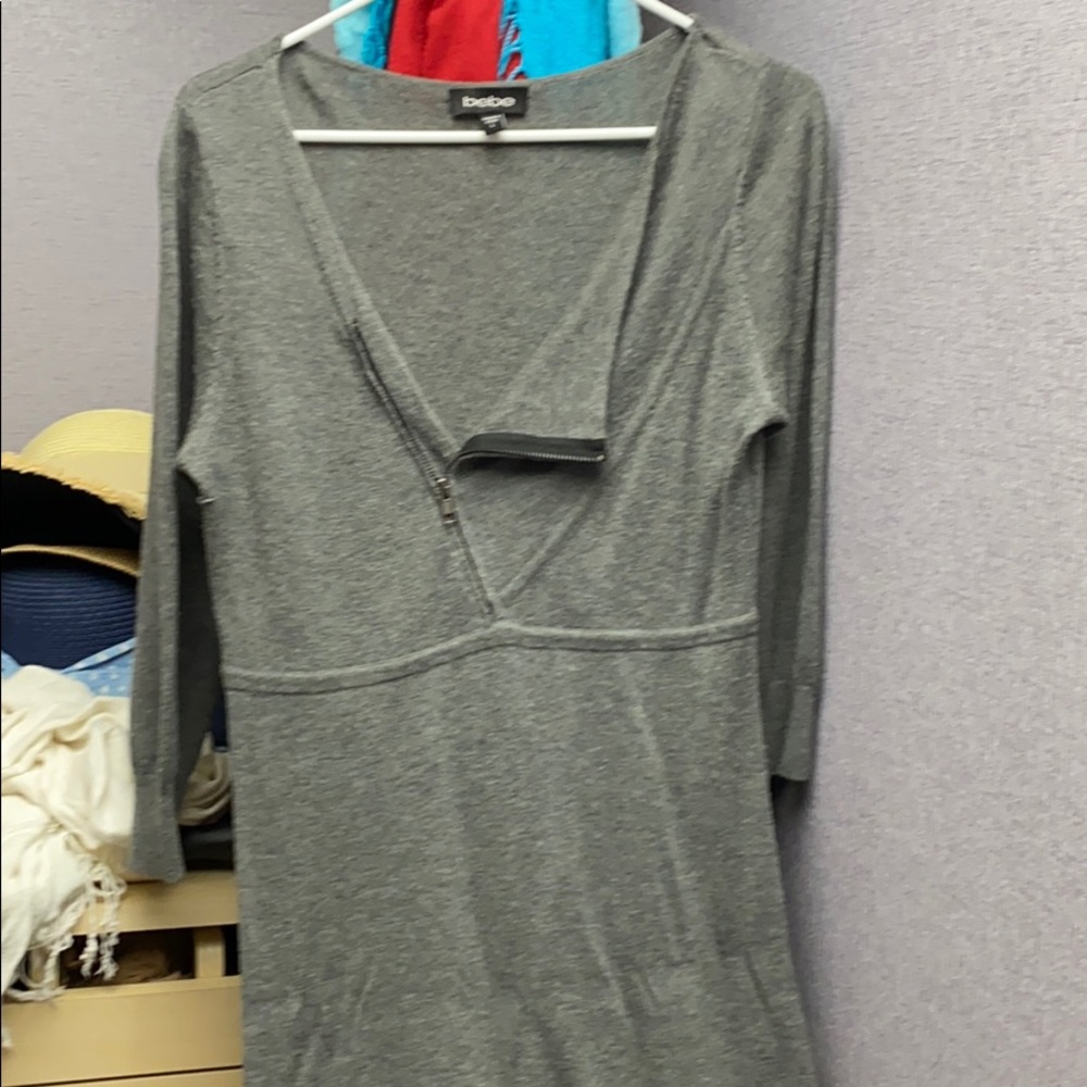 Bebe grey sweater dress